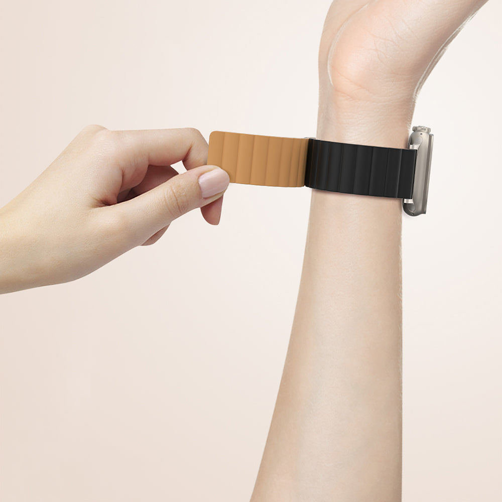 Amazingthing Smoothie Mag Apple Watch 45mm Magnetik Tak Çıkar Silikon Strap Kayış - 7 Amazingthing Smoothie Mag Apple Watch 45mm Magnetik Tak Çıkar Silikon Strap Kayış - 7
